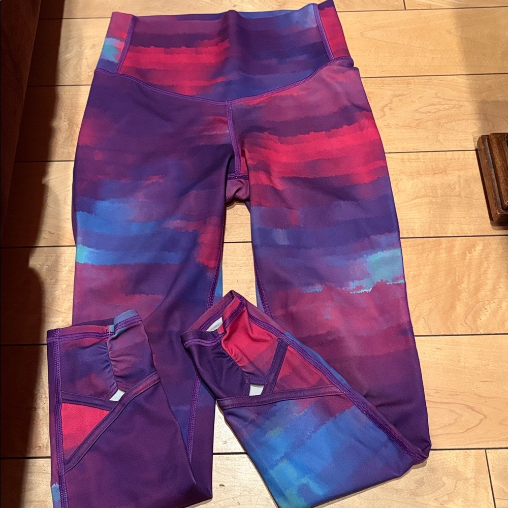 All in motion Purple and Red Athletic Leggings